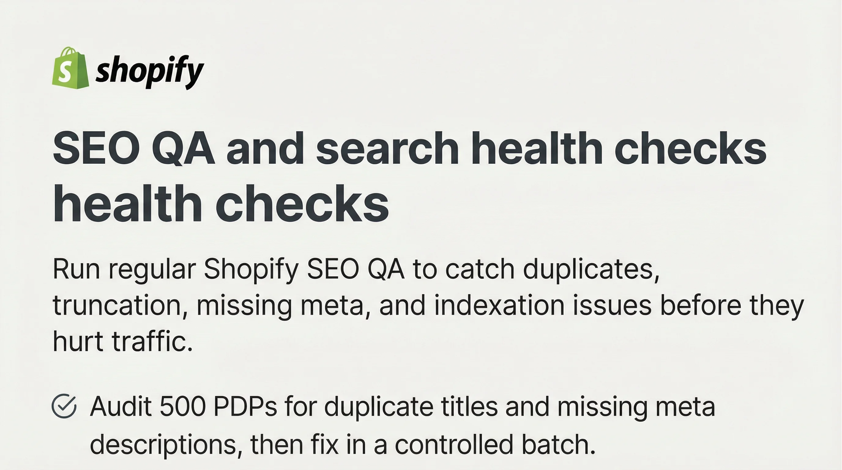 SEO QA checklist preview