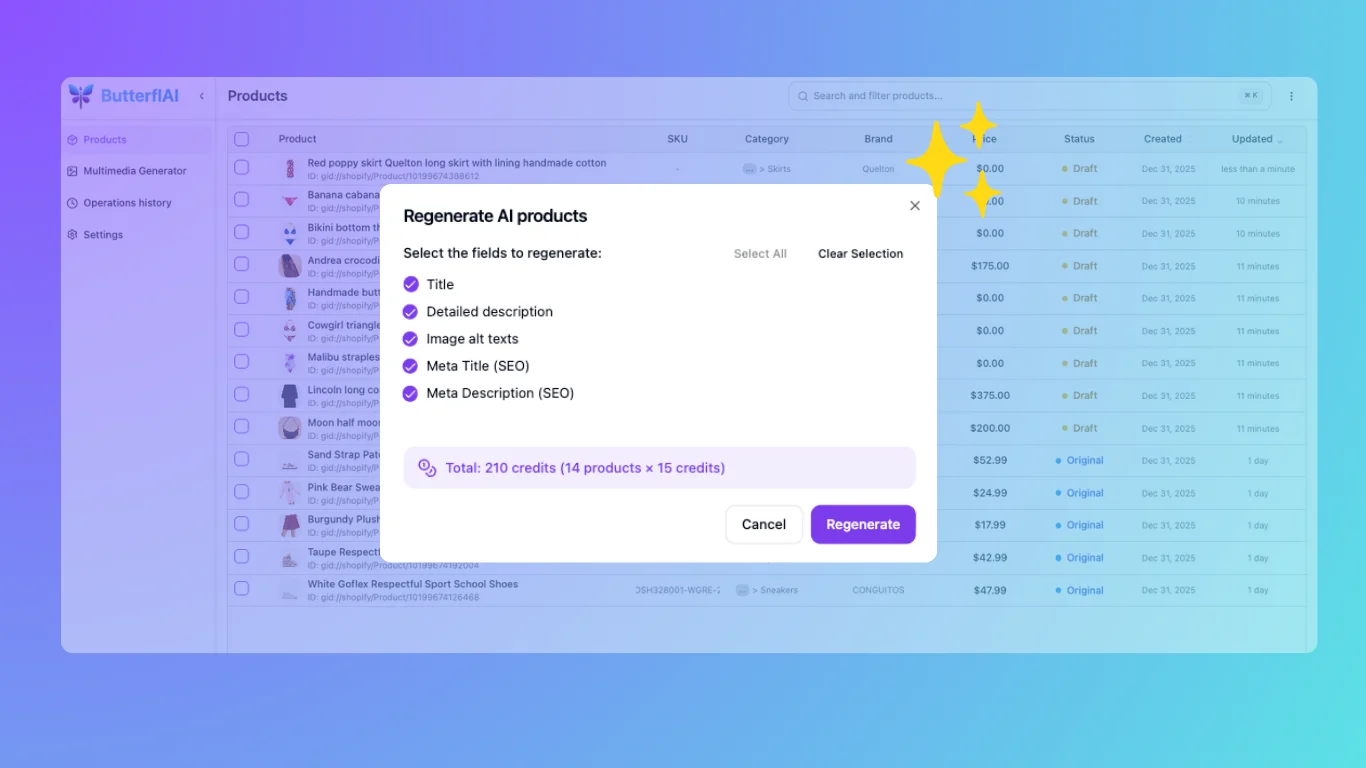 Bulk content generation overview