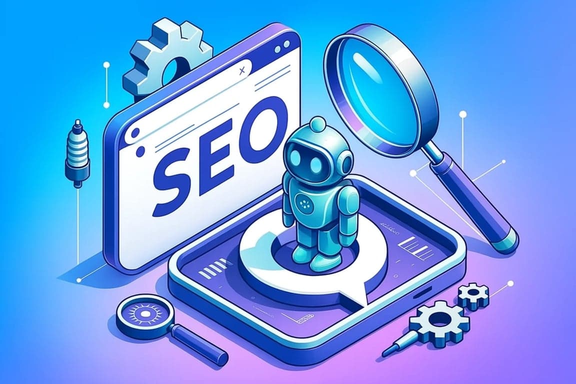 AI tools dashboard for SEO showing keyword analysis and content optimization