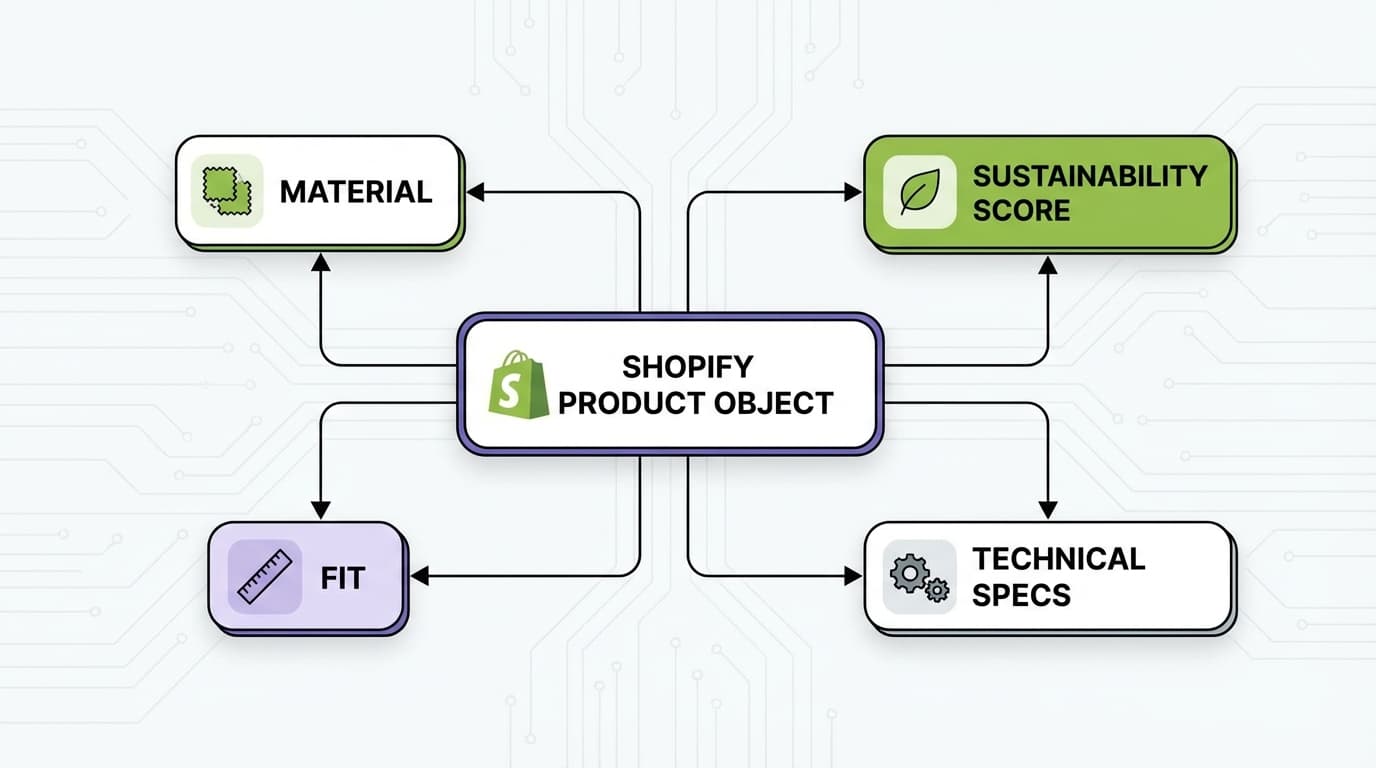 Estructura técnica de Metafields en el panel de Shopify