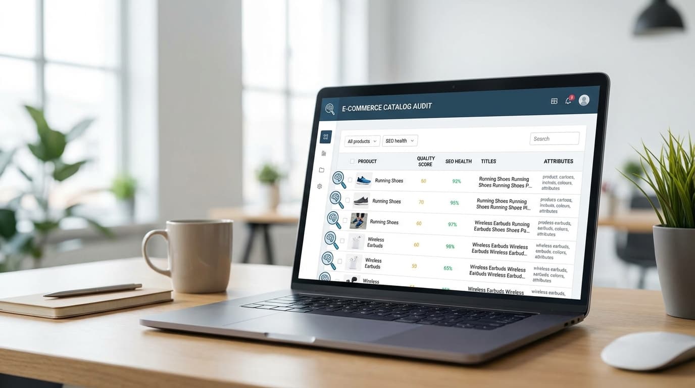 Auditoría de Catálogo eCommerce: Guía de Calidad y SEO con IA Auditoría de Catálogo eCommerce: Guía de Calidad y SEO con IA