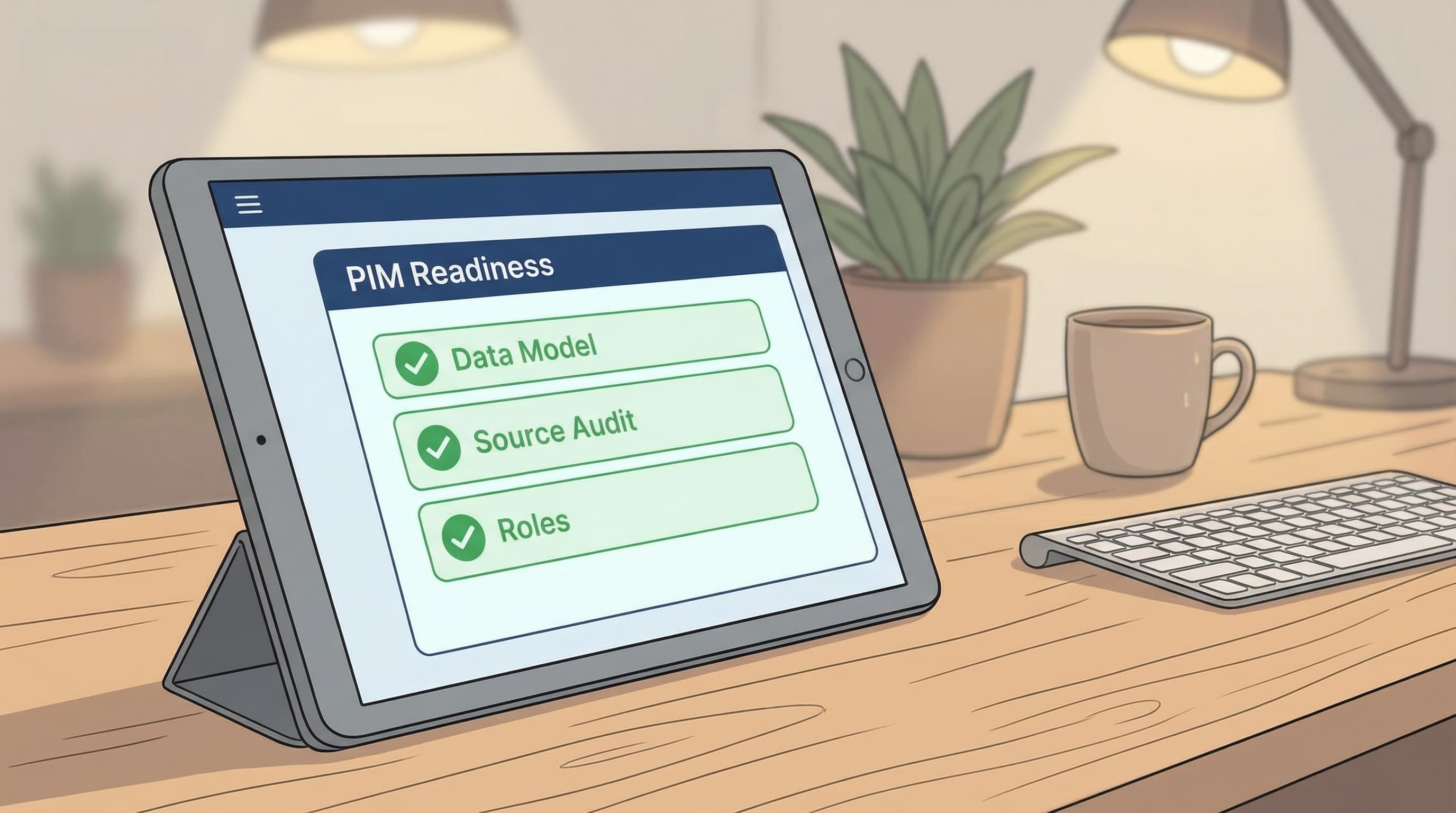 Technical and operational readiness checklist visualization